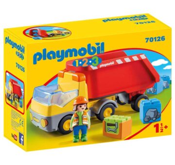 Playmobil 1.2.3 Dump Truck 70126 – Storvyn Kids are Playmobil specialists in Perth, Western Australia - www.storvynkids.com.au