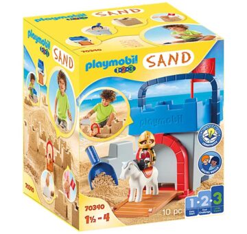 Playmobil 1.2.3 Knight's Castle Sand Bucket 70340– Storvyn Kids are Playmobil specialists in Perth, Western Australia - www.storvynkids.com.au