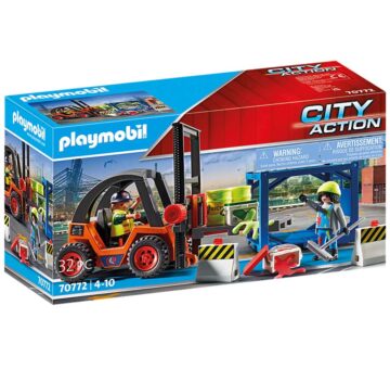 Playmobil Forklift With Freight 70772 – Storvyn Kids are Playmobil specialists in Perth, Western Australia - www.storvynkids.com.au